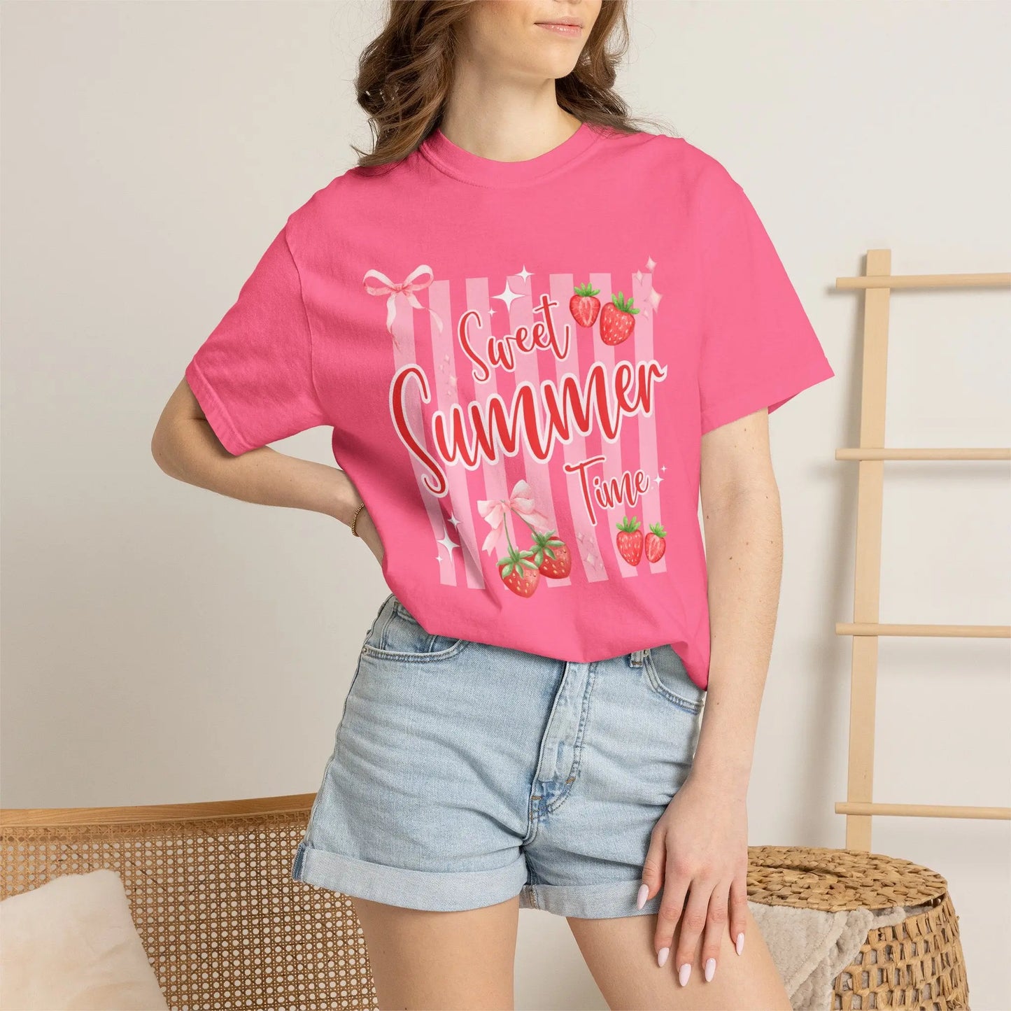 Sweet Summer Time Unisex Garment-Dyed T-Shirt Printify