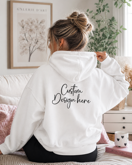 Custom Zip Hoodie | Add Your Logo or Design | Personalized Sweatshirt | Boutique Custom Gift