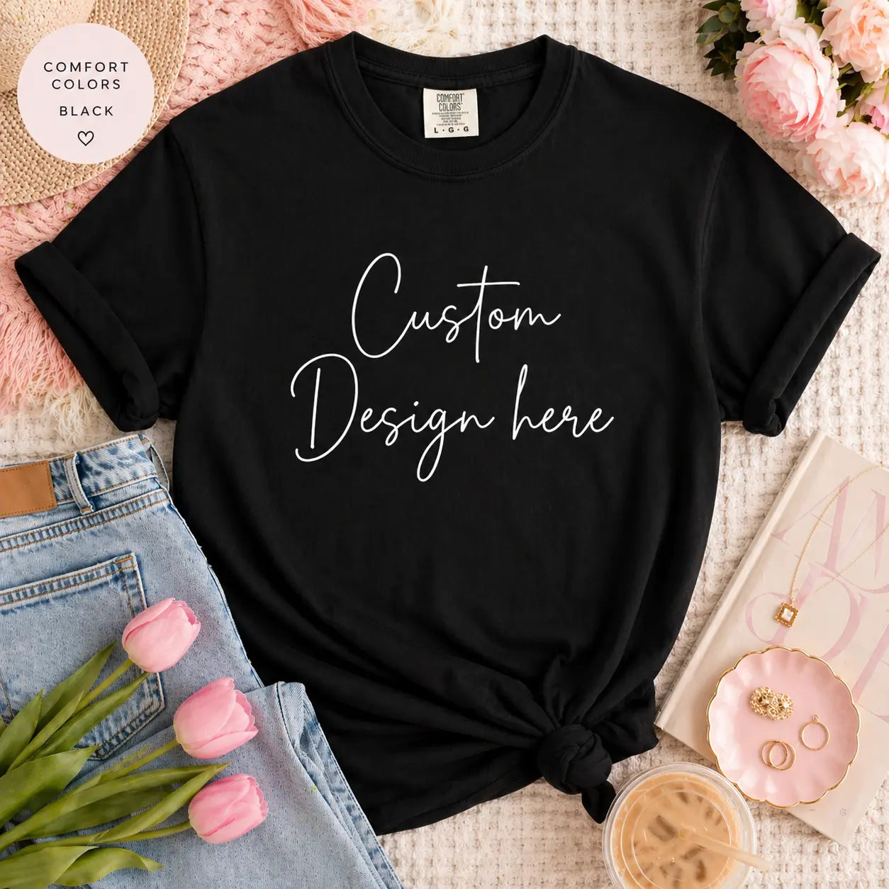Custom T-Shirt | Add Your Logo or Design | Personalized Tee | Boutique Custom Gift Printify