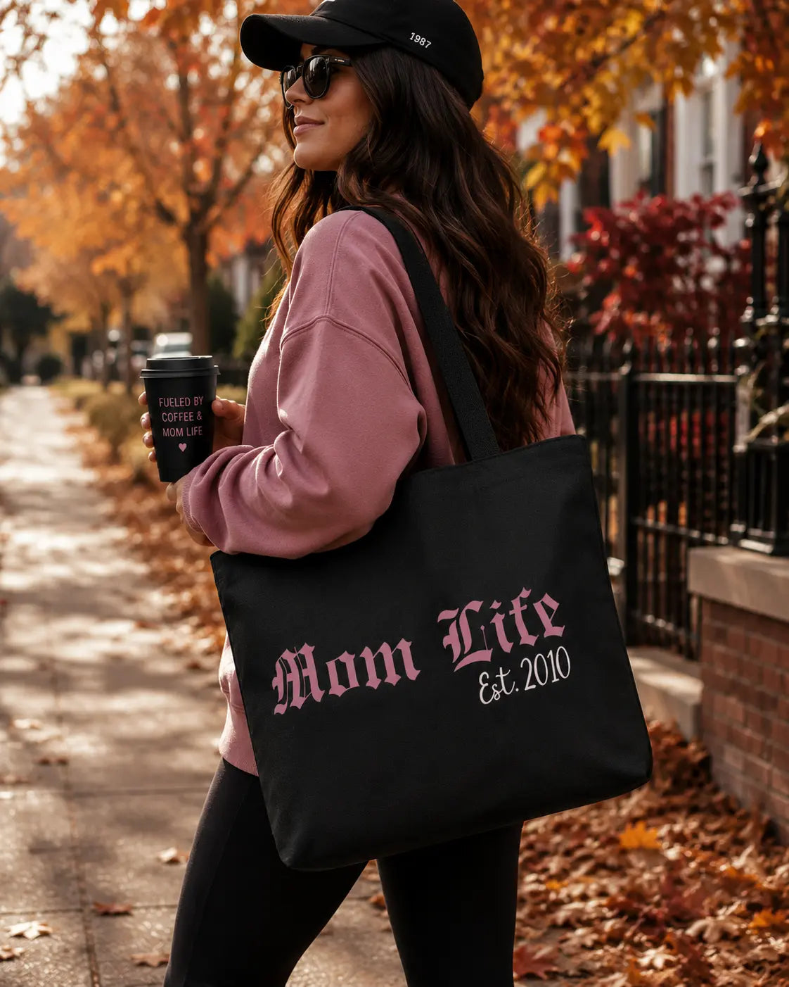 Personalized Mom Life Est. Year Tote Bag Printify