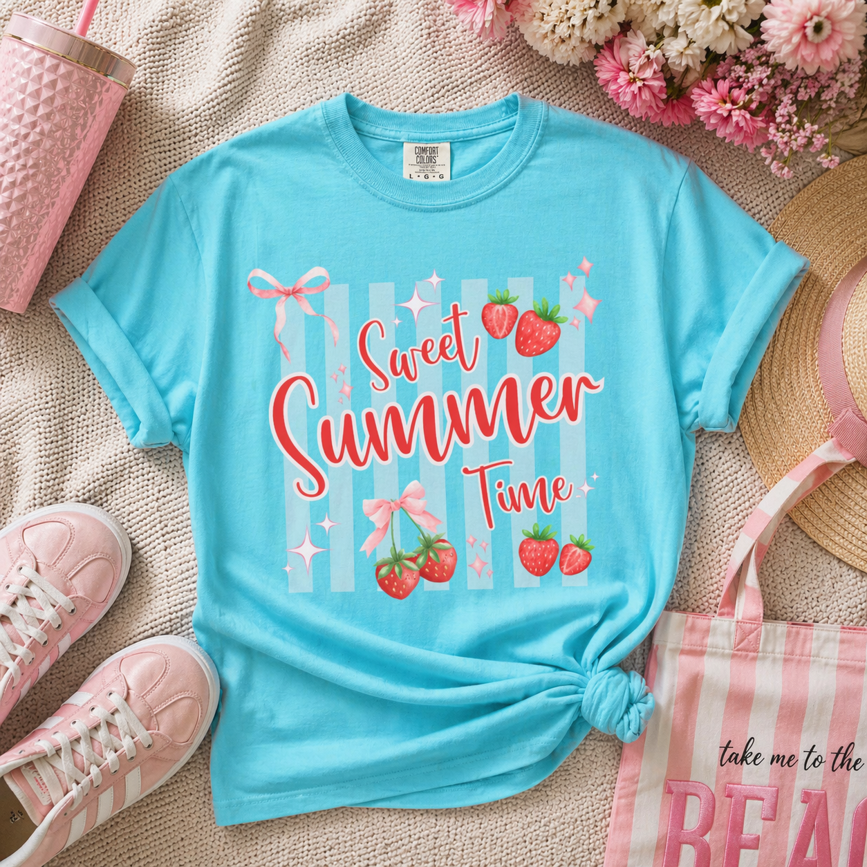 Sweet Summer Time Unisex Garment-Dyed T-Shirt