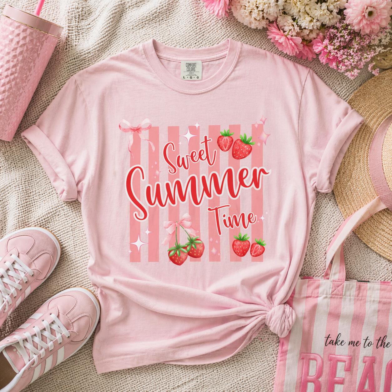 Sweet Summer Time Unisex Garment-Dyed T-Shirt