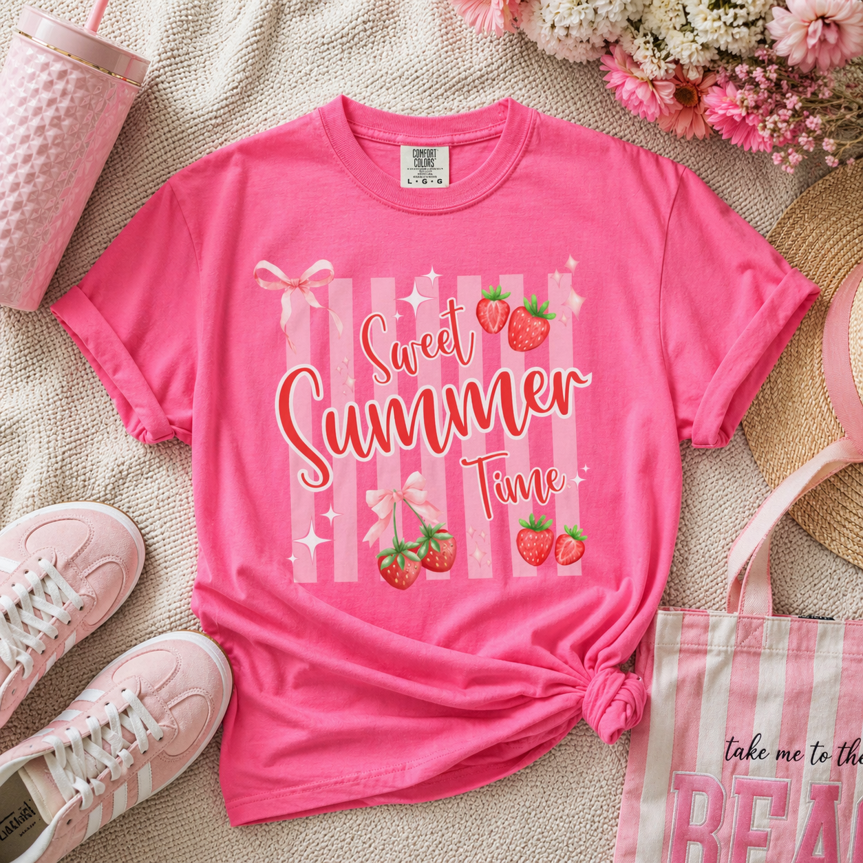 Sweet Summer Time Unisex Garment-Dyed T-Shirt